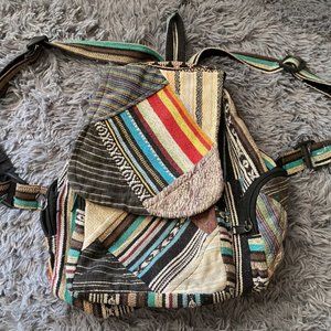 Boho Knit Backpack